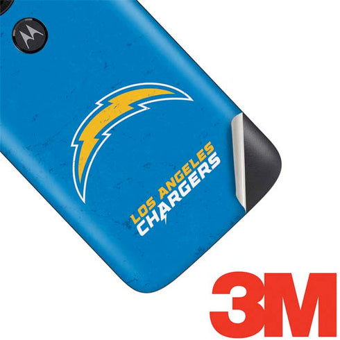 NFL Los Angeles Chargers - Alternate Distressed Moto E5 Play Skin